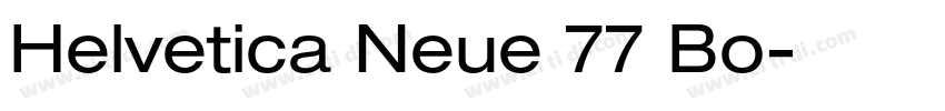 Helvetica Neue 77 Bo字体转换